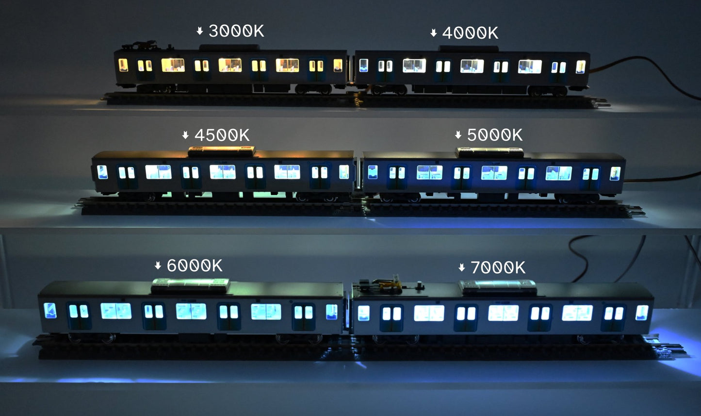 Zero Model 鐵道模型 無段調光室內燈 PCB 8支裝 - Zero Model